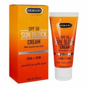 SUN BLOCK CREAM SPF 50 WITH HYALURONIC ACID 50ML